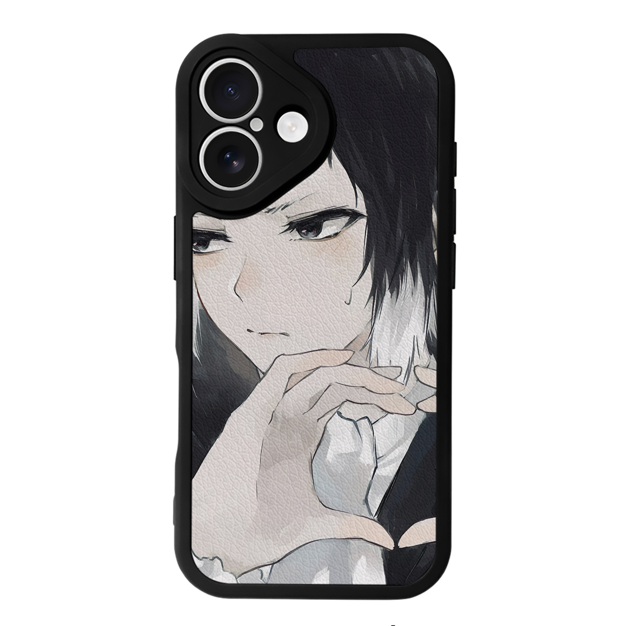 （画像用） 文豪ストレイドッグス Bungo Stray Dogs 【iPhone 16シリーズ対応】シリコンスマホケース（レザー調） 材質：シリコン